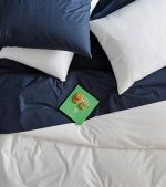 Set 2 Fete de perna Best Cotton, 100% bumbac, ranforce color uni,  dimensiunea 50x70 cm, albastru - imagine 2