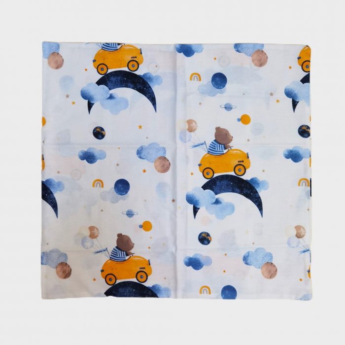 Pachet 4 fete de perna Best Cotton Bebe - Ranforce,100% bumbac, 40x40 cm, decor ursuleti - imagine 4