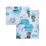 Pachet 4 fete de perna Best Cotton Bebe - Ranforce,100% bumbac, 40x40 cm, decor ursuleti - imagine 3