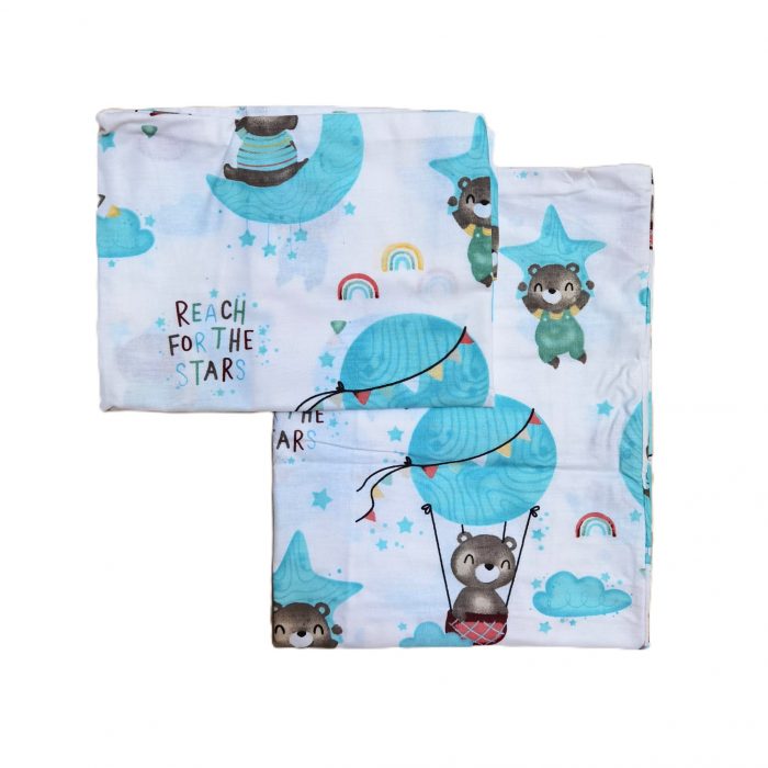 Pachet 4 fete de perna Best Cotton Bebe - Ranforce,100% bumbac, 40x40 cm, decor ursuleti - imagine 3