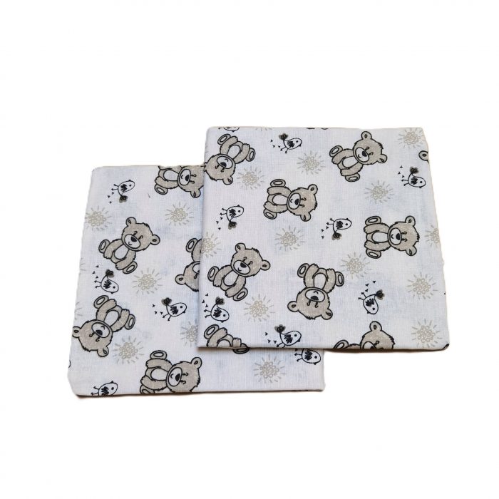 Pachet 4 fete de perna Best Cotton Bebe - Ranforce,100% bumbac, 35x35 cm, decor barcute si ursuleti - imagine 4