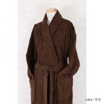 Halat de baie, cu guler Best Cotton - 100% bumbac, culoare mov - imagine 13