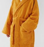 Halat de baie, cu guler Best Cotton - 100% bumbac, culoare orange