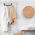 Halat de baie cu guler, unisex, Best Cotton Hotel- prosop, 100% bumbac, alb,