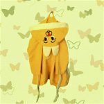 Halat de baie cu gluga cu broderie pentru copii Best Cotton - 100% bumbac, tesatura prosop catifea, galben