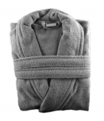 Halat de baie, cu guler Best Cotton - 100% bumbac, culoare mov - imagine 34