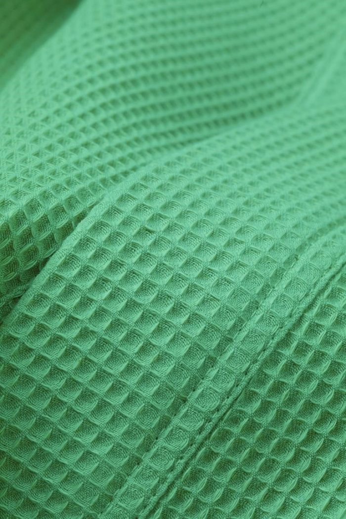 Halat de dama, pentru sauna - Best Cotton - fagure, 100% bumbac, verde menta - imagine 2