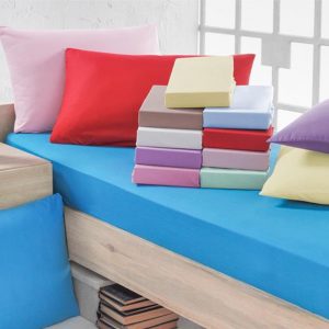 engros Husa cu elastic pentru pat Best Cotton - 100% bumbac, Damasc cu latime dungi 1 cm, alb 17 engros-lazy