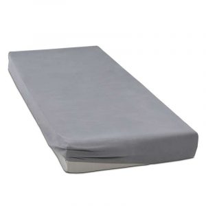 engros Husa cu elastic pentru pat Best Cotton - 100% bumbac, Damasc cu latime dungi 1 cm, alb 10 engros-lazy