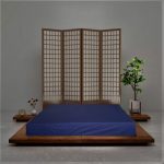 Husa pat Best Cotton - 2 persoane, ranforce color uni, 100% bumbac, pentru saltea 160x200+20 cm, albastru - imagine 2