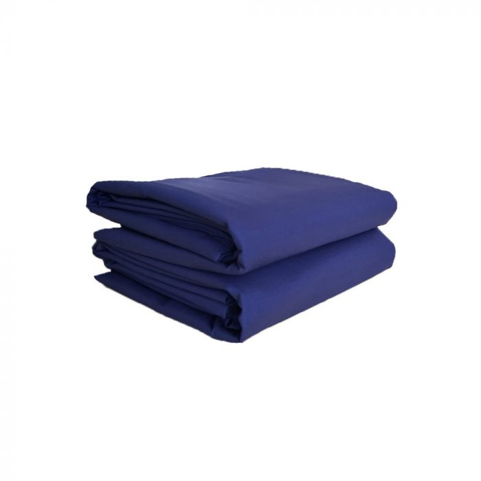 Husa pat Best Cotton - 1 persoana, Ranforce color uni, 100% bumbac, pentru saltea 90x200+20 cm, albastru - imagine 2