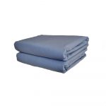 Husa pat Best Cotton - 1 persoana, Ranforce color uni, 100% bumbac, pentru saltea 90x200+20 cm, gri - imagine 4