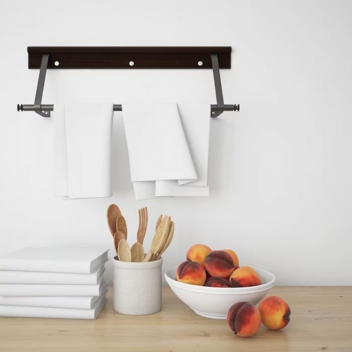 Pachet 10 lavete curatenie Best Cotton Hotel 30x50 cm, 100% bumbac, damasc, alb - imagine 3