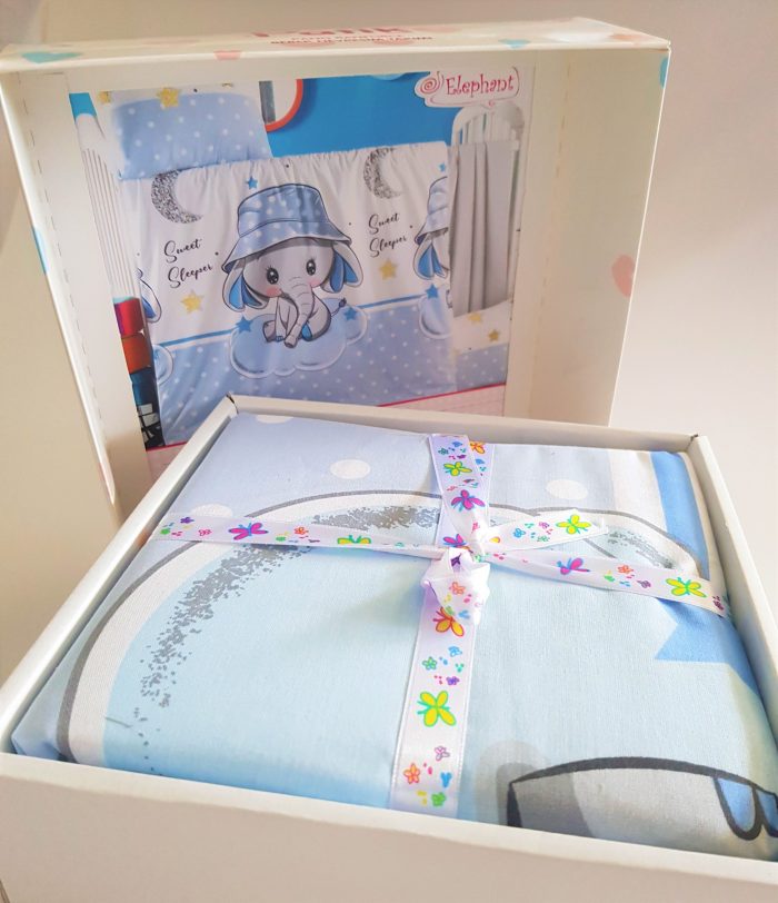 Lenjerie completa patut Best Cotton Bebe - Toys 20, 100% bumbac - imagine 2