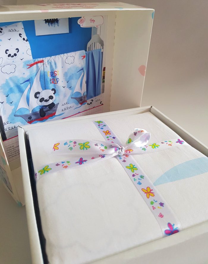 Lenjerie completa patut Best Cotton Bebe - Toys 28, 100% bumbac - imagine 3
