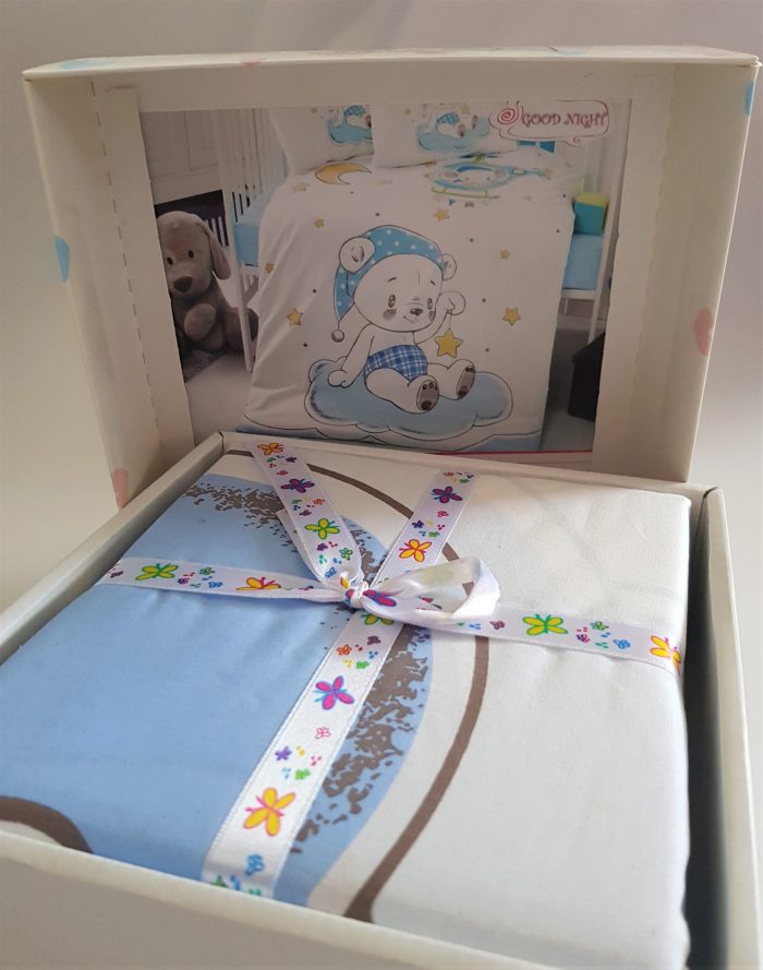 Lenjerie completa patut Best Cotton Bebe - Toys 26, 100% bumbac - imagine 2