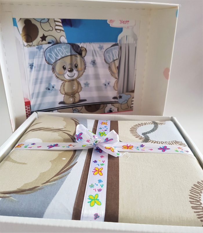 Lenjerie completa patut Best Cotton Bebe - Toys 27, 100% bumbac - imagine 2