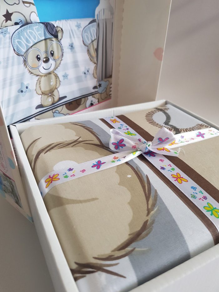 Lenjerie completa patut Best Cotton Bebe - Toys 27, 100% bumbac - imagine 3