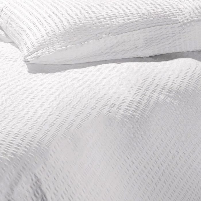 Lenjerie de pat Best Cotton Hotel  - XXL, 70% bumbac, 30% poliester, Creponat alb - imagine 3