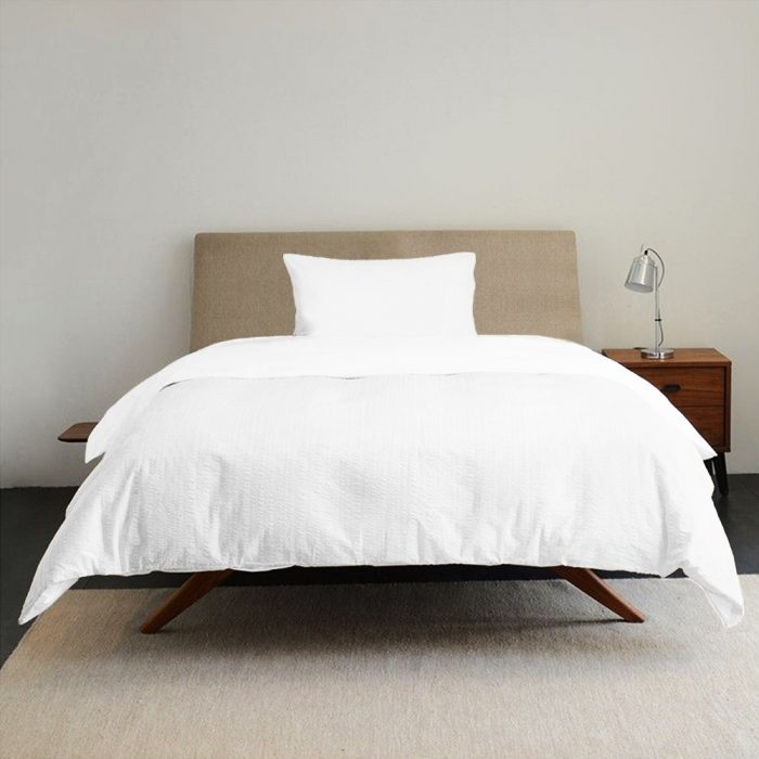 Lenjerie de pat Best Cotton Hotel  - XXL, 70% bumbac, 30% poliester, Creponat alb - imagine 7