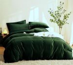 Lenjerie de pat Best Cotton Hotel King Size, 100% bumbac, Damasc DeLux Saten, verde smarald - imagine 2