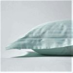 Set 2 fete de perna Best Cotton Deco - Damasc Saten - 100% bumbac, dimensiune dungi 1 cm, Verde Menta - imagine 2