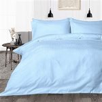 Set 2 fete de perna Best Cotton Deco - Damasc Saten - 100% bumbac, dimensiune dungi 1 cm, Bleu - imagine 3