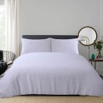 Lenjerie de pat Best Cotton Hotel  - XXL, 70% bumbac, 30% poliester, Creponat alb