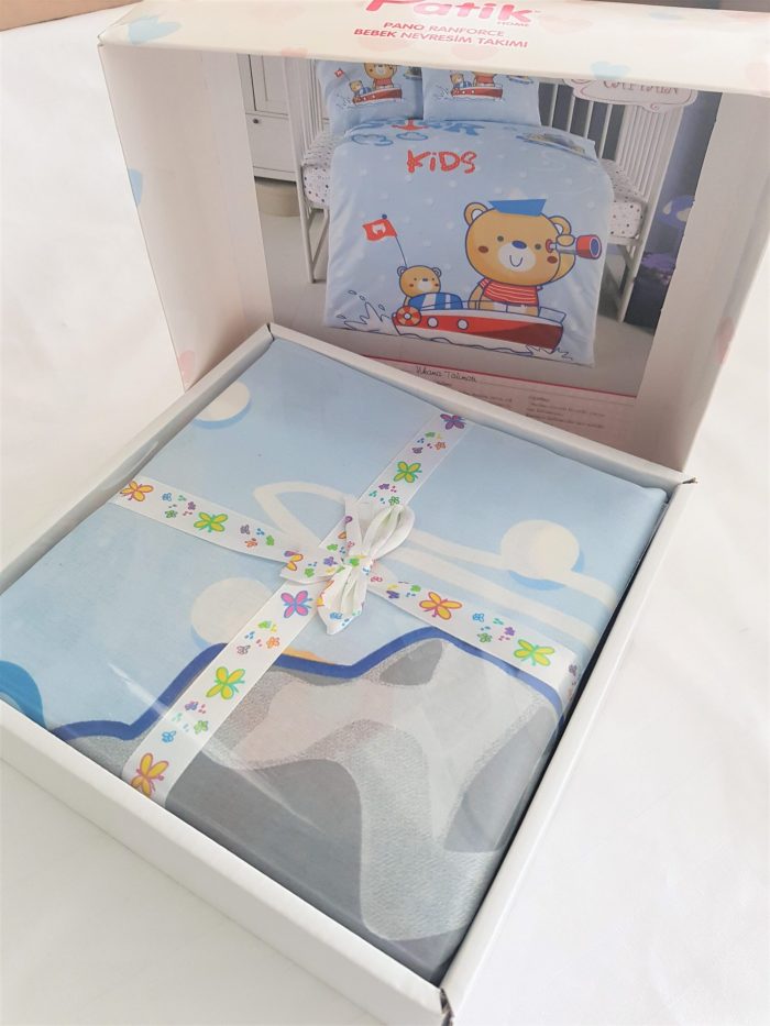 Lenjerie completa patut Best Cotton Bebe - Toys 3, 100% bumbac - imagine 3