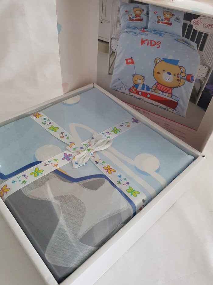 Lenjerie completa patut Best Cotton Bebe - Toys 3, 100% bumbac - imagine 2