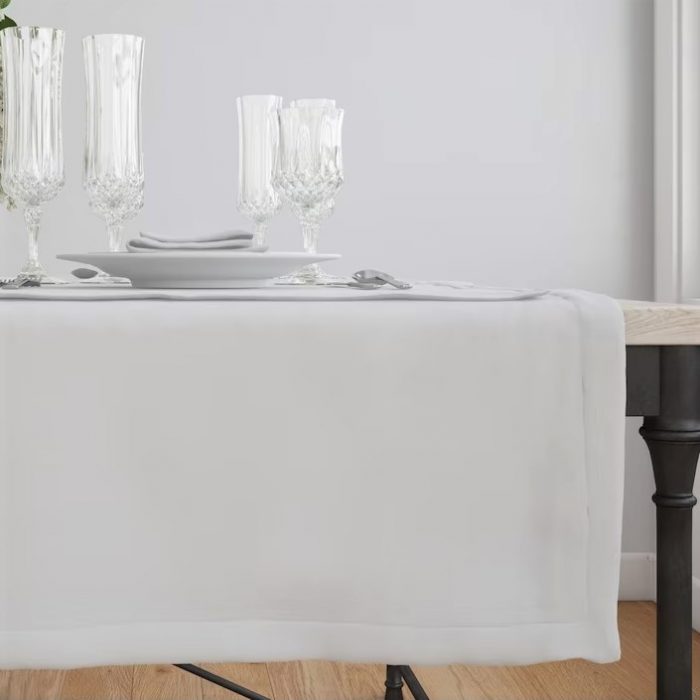 Pachet 2 naproane Best Cotton uni - 30x140 cm, 100% bumbac , creton alb - imagine 4