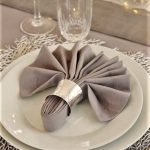 Servete de masa Best Cotton - 45x45 cm, Damasc Saten DeLux, 100% bumbac, gri taupe - 10 bucati - imagine 5