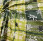 Napron Best Cotton Snow - 45x160 cm, 100% bumbac , verde cu motive de Craciun - imagine 2