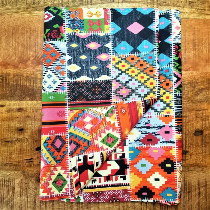 Fata de masa Best Cotton Exotic - 100% bumbac, creton, decor boho, multicolor - imagine 3