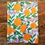 Fata de masa Best Cotton Exotic - 100% bumbac, creton, decor portocale