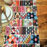 Napron Best Cotton Exotic - 35x180 cm, 100% bumbac , creton impermeabil, decor boho, multicolor - imagine 6