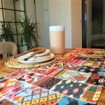 Napron Best Cotton Exotic - 35x180 cm, 100% bumbac , creton impermeabil, decor boho, multicolor - imagine 3