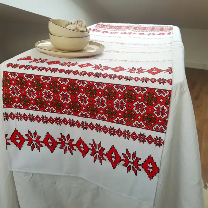 Napron decorativ pentru masa Best Cotton - Rustic, 100% bumbac 45x160 cm, T01 - imagine 3