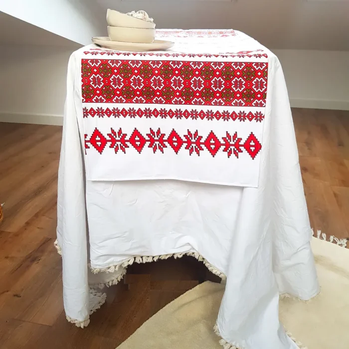 Napron decorativ pentru masa Best Cotton - Rustic, 100% bumbac 45x160 cm, T01 - imagine 2