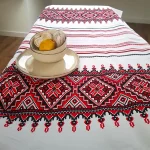 Fata de masa Best Cotton- Rustic, 100% bumbac, cu motive traditionale, T31 - imagine 2