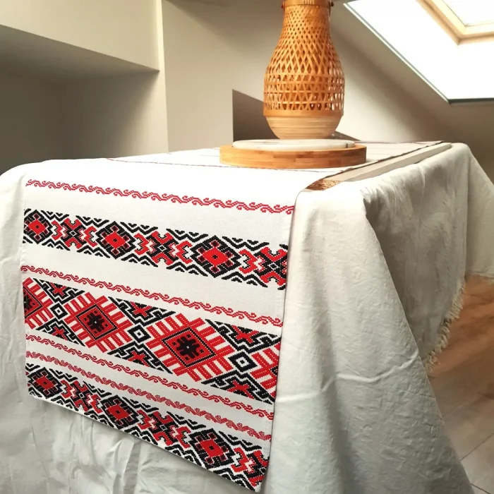 Napron decorativ pentru masa Best Cotton - Rustic, 100% Bumbac, 45x160 cm T08 - imagine 2