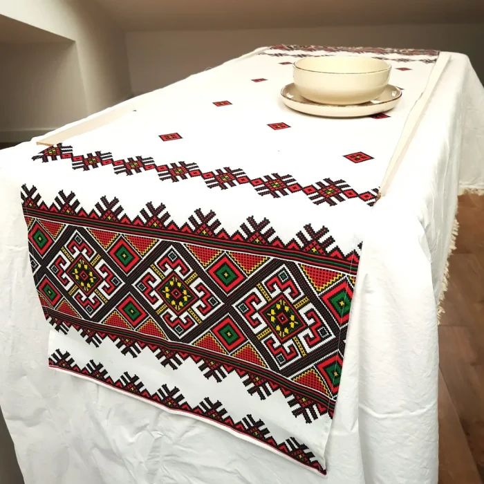 Napron decorativ pentru masa Best Cotton - Rustic, 100% bumbac 45x160 cm, T06 - imagine 4