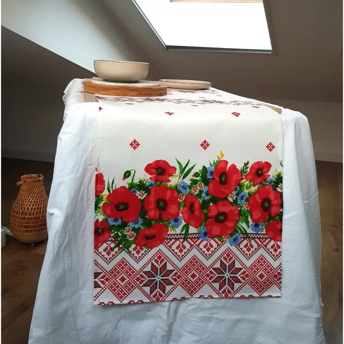 Napron decorativ pentru masa Best Cotton- Rustic, 100% bumbac, 45x160 cm, T12 - imagine 4