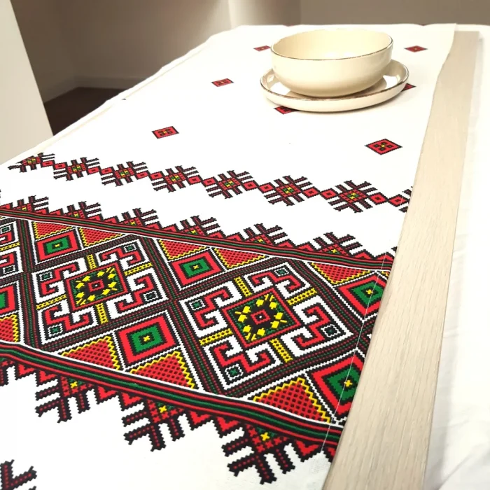 Napron decorativ pentru masa Best Cotton - Rustic, 100% bumbac 45x160 cm, T06 - imagine 2