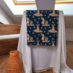 Napron decorativ pentru masa Best Cotton - Paste, 55x180 cm, 100% bumbac, tesatura gofrata, aquamarine 1