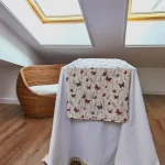 Napron decorativ pentru masa Best Cotton - Paste, 55x180 cm, 100% bumbac, tesatura gofrata, fluturi fuxia - imagine 5