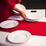 Napron uni pentru masa Best Cotton - 45x180 cm, creton, 100% bumbac , rosu