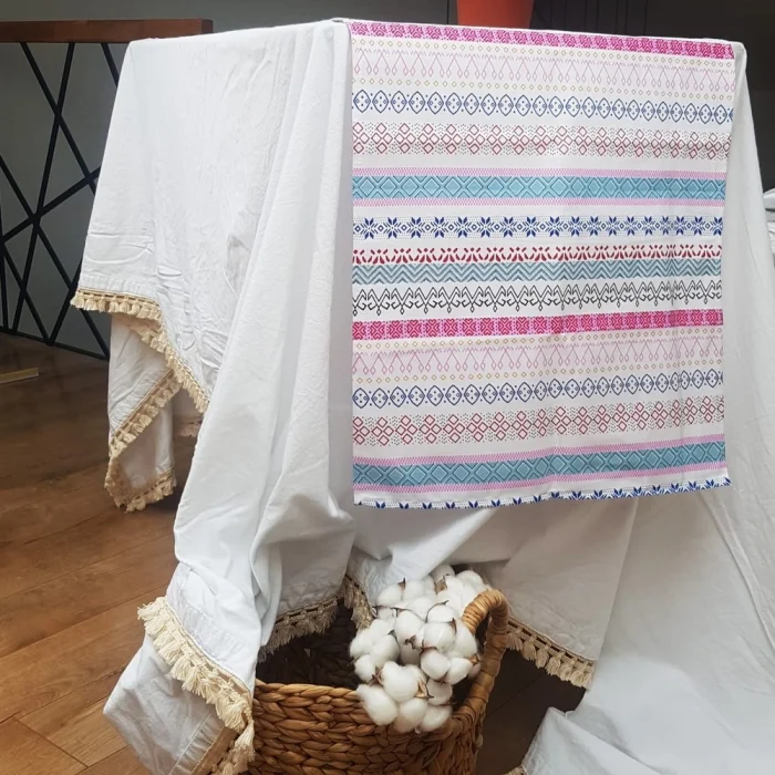 Napron decorativ pentru masa Best Cotton - Rustic, 100% bumbac 45x160 cm, T13 - imagine 3