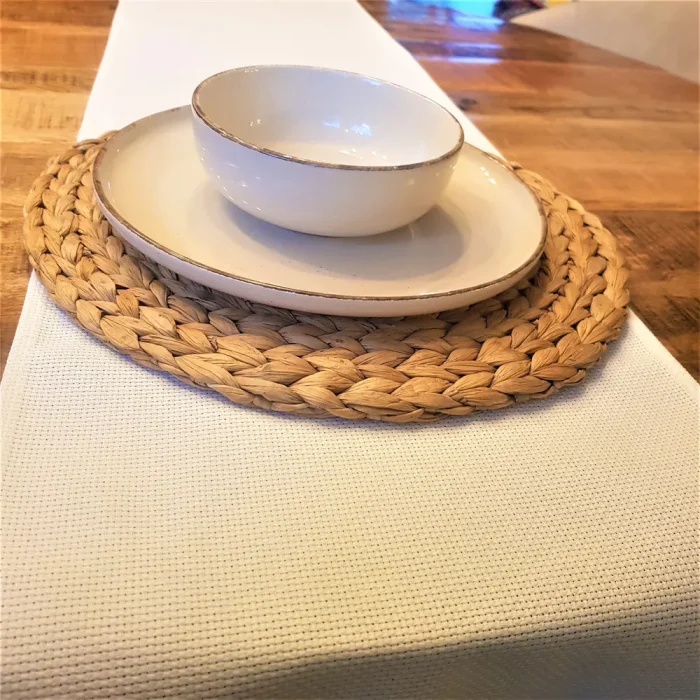 Napron Best Cotton - 35x150 cm, 100% bumbac , etamina, alb - imagine 8