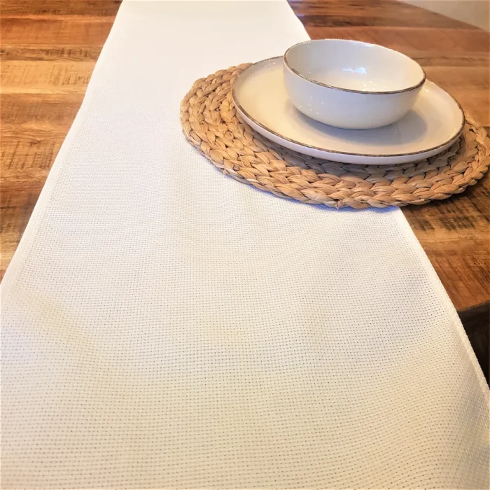 Napron Best Cotton - 35x150 cm, 100% bumbac , etamina, alb - imagine 7